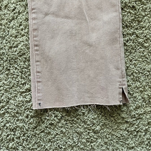 NWT Risen High Rise Raw Hem Slit Straight Jeans in Mauve size 15/32 - Picture 7 of 15